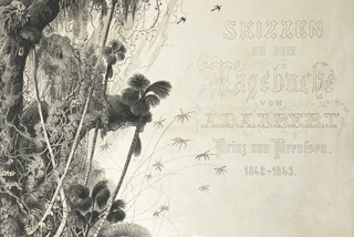 Foto des Titelblatts von "Skizzen zu dem Tagebuche von Adalbert Prinz von Preussen".