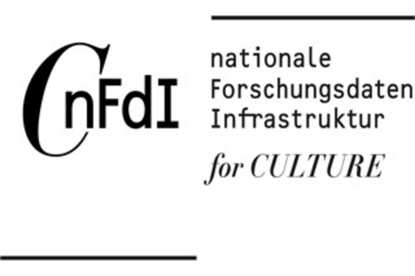 Das Logo des Projektes CnFdI: nationale Forschungsdaten Infrastruktur for Culture