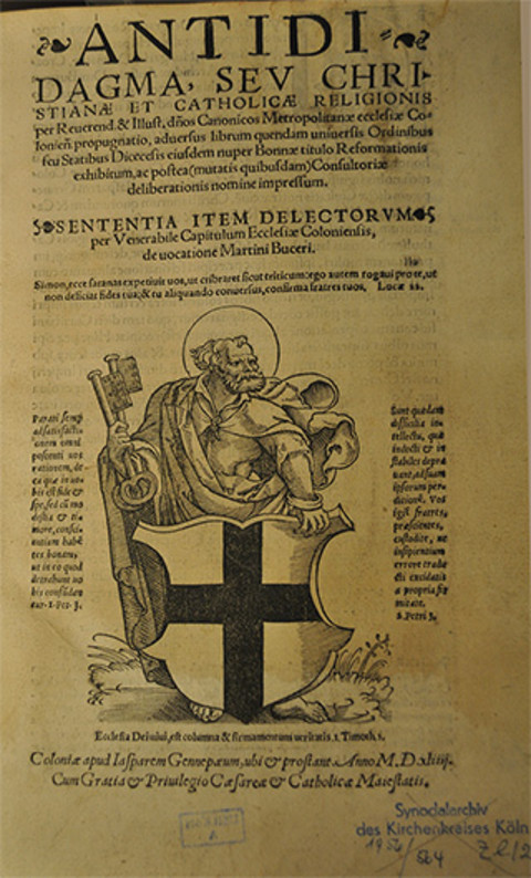 Photo of a title page from 1544.